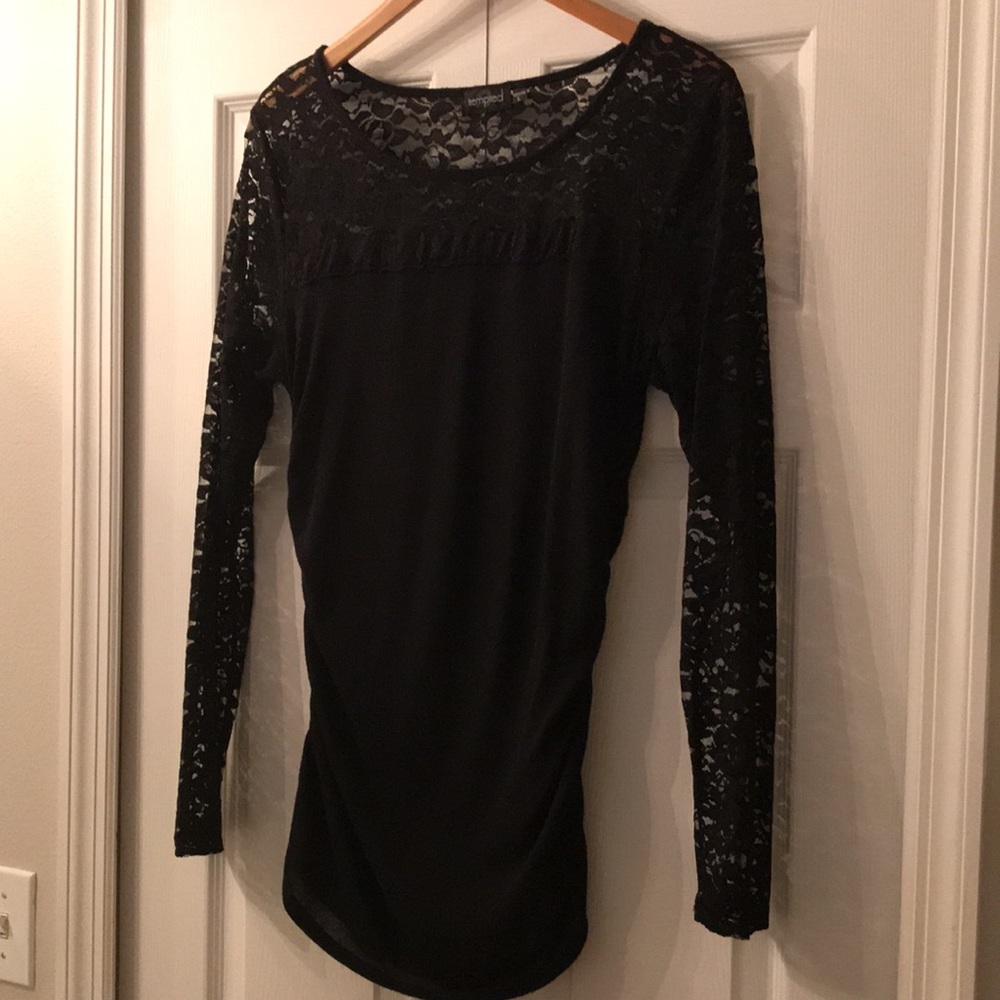 Lace Stretch Top EUC